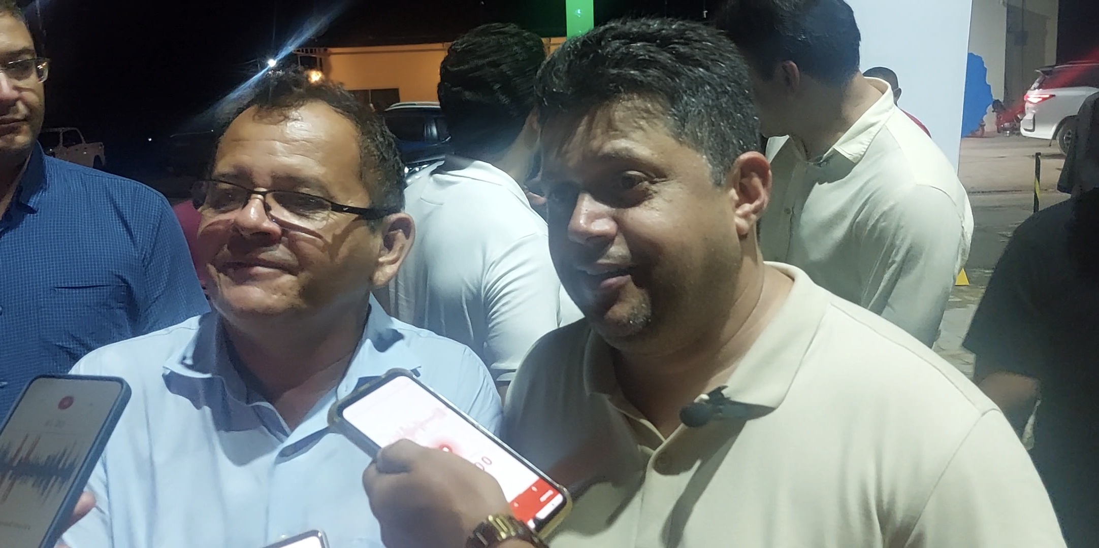 Prefeito de Parnarama Juvenal Silva e o secretário Breno Silveira 